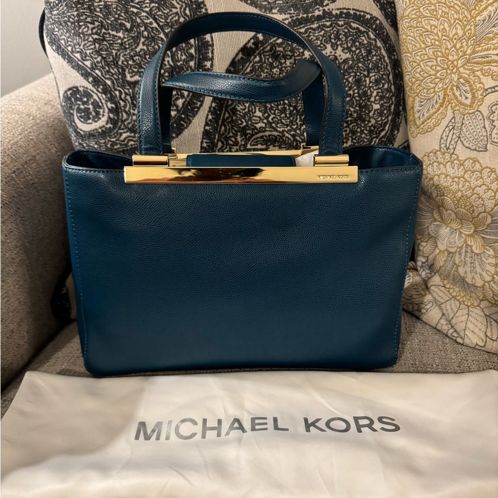 Michael Kors Large Tilda Tote in Deep Teal